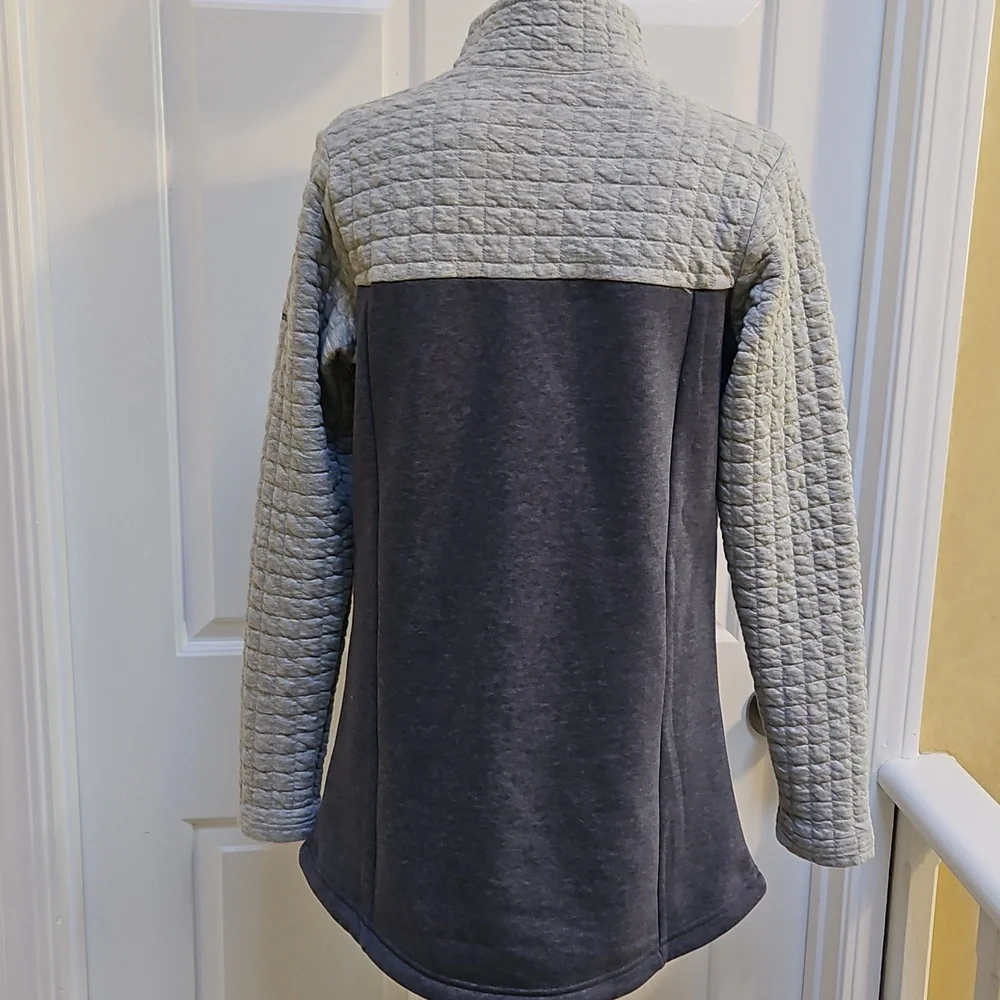 COLUMBIA Sunday Summit II Tunic Sporty Quilted Gray Pullover Sweatshirt Sweater